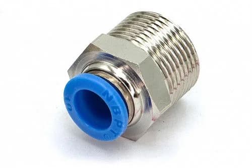 Пневмофитинг цанговый прямой с наружной резьбой PC 10-М22х1.5 - фото 1
