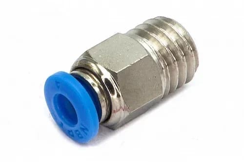 Пневмофитинг цанговый прямой с наружной резьбой PC 4-М10х1.5 - фото 1