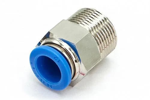 Пневмофитинг цанговый прямой с наружной резьбой PC 12-М22х1.5 - фото 1